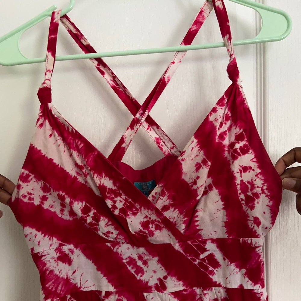 Tie dye maxi dress